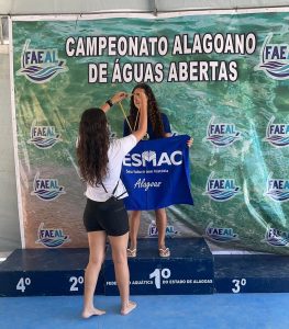 Atleta- Cesmac- conquistou -2º- lugar- geral- feminino- na- 4ª- Etapa- do- Campeonato- Alagoana- de- Maratonas -Aquáticas- (2)