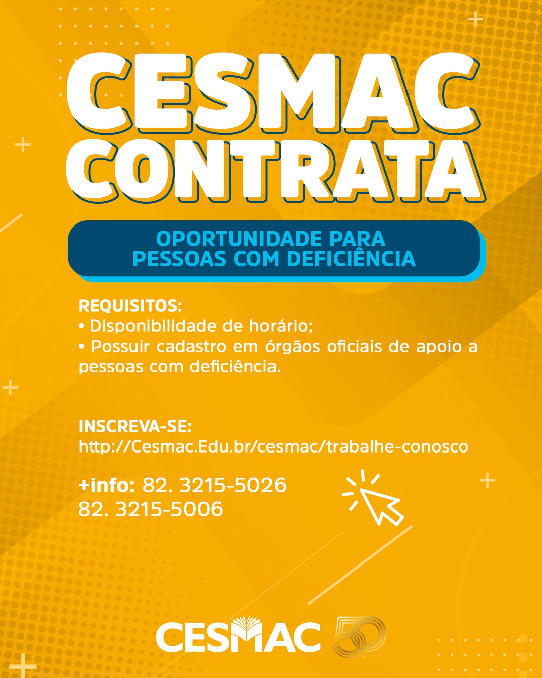 Vagas Para Pessoas Com Deficiência Pcd No Cesmac 3384