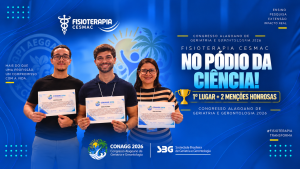 Curso de Fisioterapia do Cesmac se destaca com premiações no Congresso Alagoano de Geriatria e Gerontologia